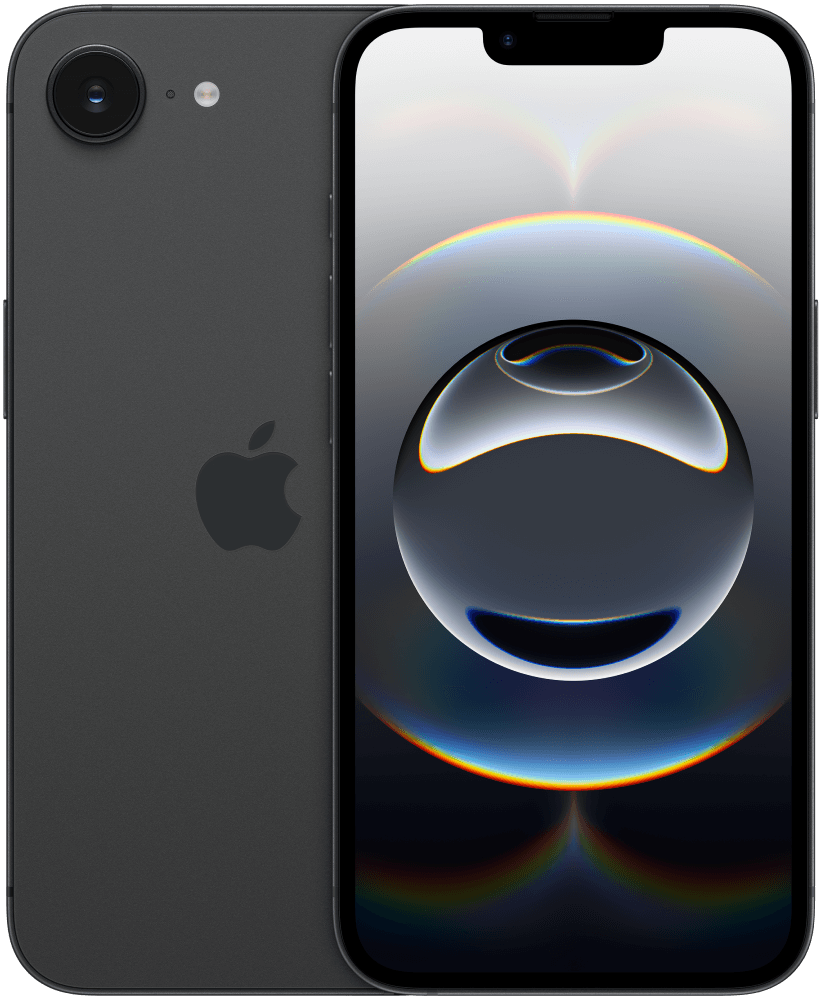 Apple iPhone 16e 128 GB Sort